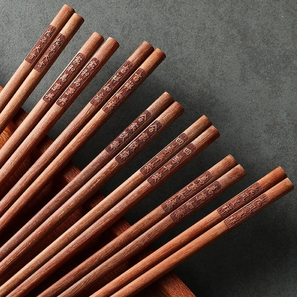 Mei Lin Natural Wooden Chopsticks Set