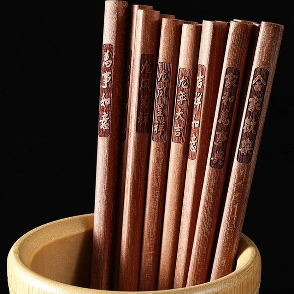 Mei Lin Natural Wooden Chopsticks Set